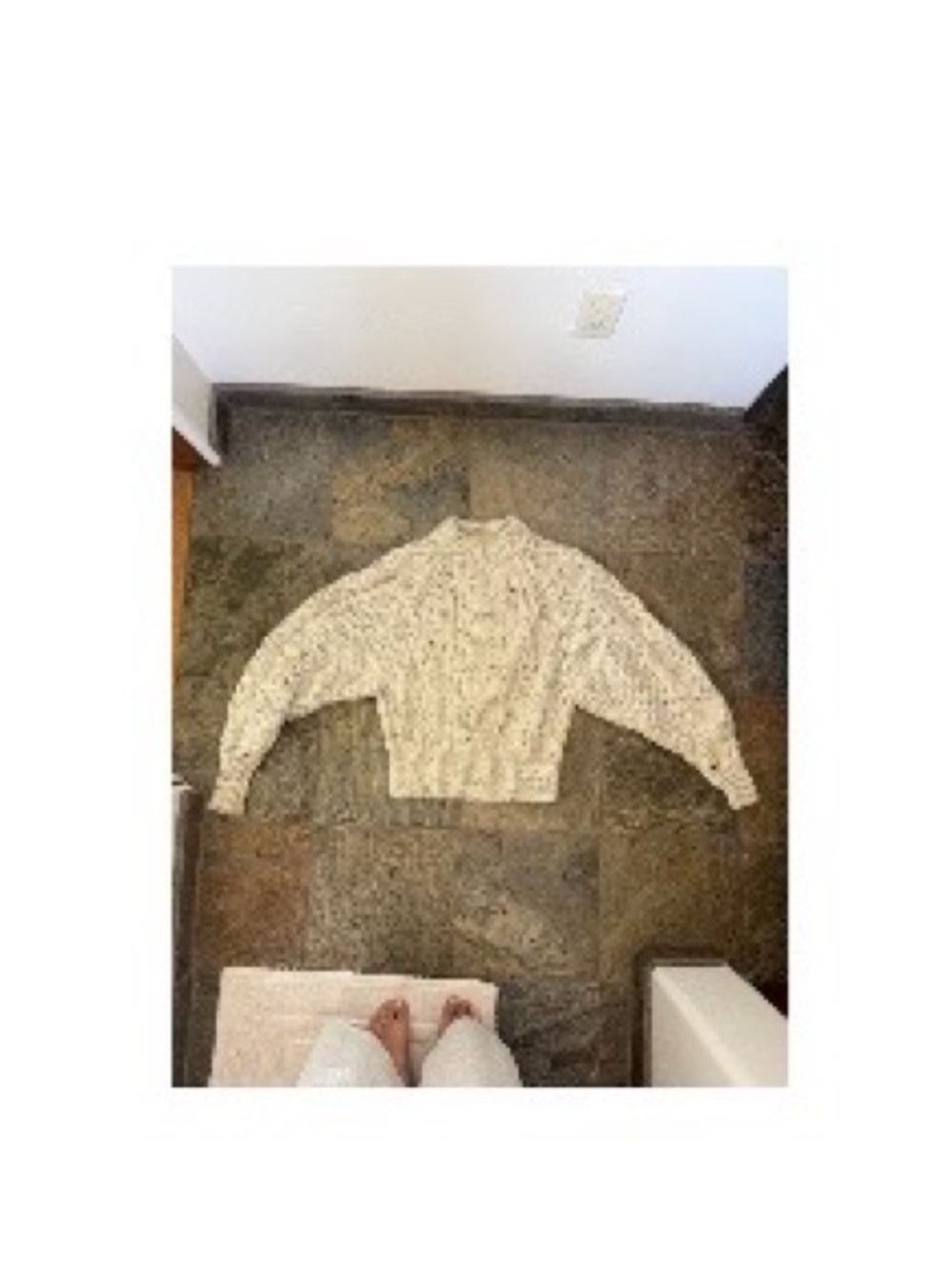 ISO Isabel Marant Cozy Cream Cable-Knit Women’s Sweater